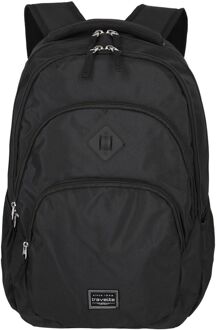 Travelite Basics laptop laptop rugzak Melange black Zwart - H 45 x B 31 x D 16 cm