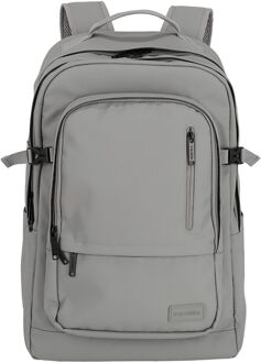 Travelite Basics laptop laptop rugzak Water-repellent light grey Grijs - H 48 x B 33 x D 20 cm