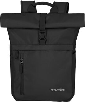 Travelite Basics Rollup laptop laptop rugzak black Zwart - H 60 x B 37 x D 16 cm