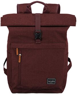 Travelite Basics Rollup laptop laptop rugzak bordeaux Rood - H 60 x B 37 x D 16 cm