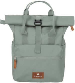 Travelite Basics Short Handle Rollup mint rugzak Groen - H 37 x B 28 x D 14 cm