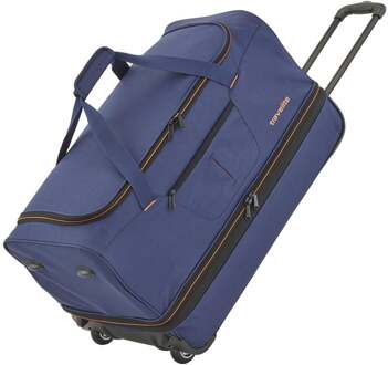 Travelite Basics Wheeled Duffle 70cm Expandable Navy/Orange