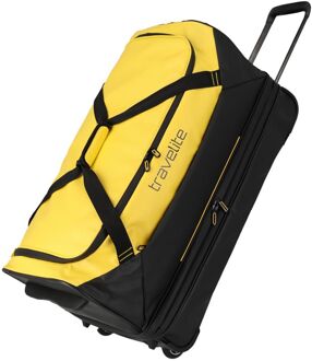 Travelite Basics Wheeled Duffle 70cm yellowreistas met wielen Geel - H 37 x B 70 x D 35 cm