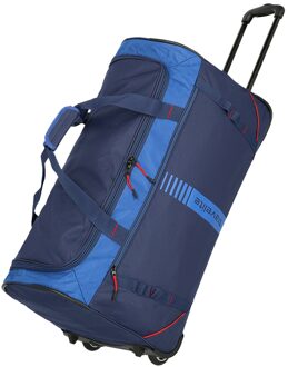 Travelite Basics Wheeled Duffle Active navy Trolley Reistas Blauw - H 71 x B 36 x D 35