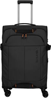 Travelite Briize 4W Trolley M black zachte koffer Zwart - H 67 x B 43 x D 27 cm