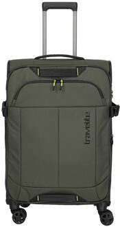 Travelite Briize 4W Trolley M khaki Zachte koffer Groen - H 67 x B 43 x D 27/31