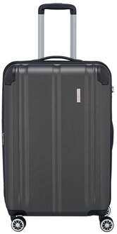 Travelite City 4 Wheel Trolley M Expandable Antraciet