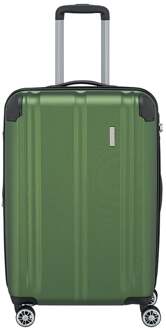 Travelite City - 4 Wiel Trolley M-  Expandable - groen