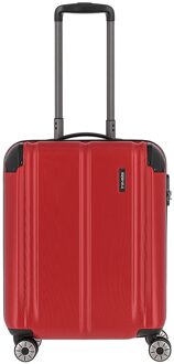 Travelite City 4 Wiel Trolley S red Harde Koffer Rood - H 55 x B 40 x D 20