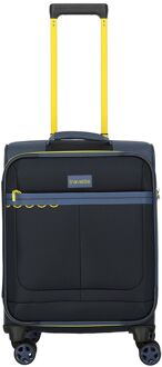 Travelite Color Craze 4 Wheel Cabin Trolley navy zachte koffer lichtgewicht koffer Blauw - H 55 x B 39 x D 20 cm
