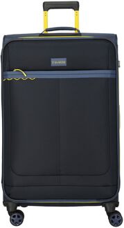 Travelite Color Craze 4 Wheel Trolley L navy zachte koffer lichtgewicht koffer Blauw - H 77 x B 46 x D 30 cm