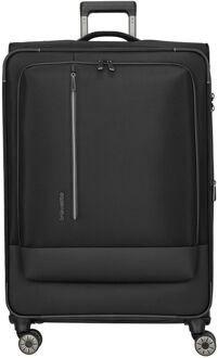 Travelite Crosslite 4W Trolley XL black zachte koffer pilotenkoffer Zwart - H 81 x B 52 x D 32 cm