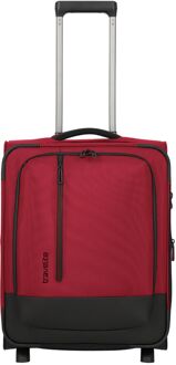 Travelite Crosslite 5.0 2 Wiel Trolley S Expandable red zachte koffer Rood - H 54 x B 40 x D 20 cm