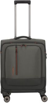 Travelite Crosslite 5.0 4w Trolley S dark olive zachte koffer Groen - H 55 x B 40 x D 20 cm