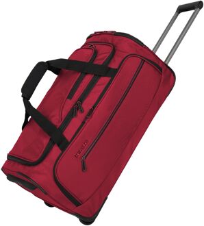 Travelite Crosslite 5.0 Wheeled Duffle M redreistas met wielen Rood - H 69 x B 36 x D 33 cm