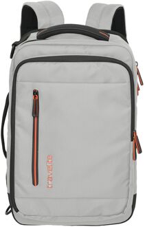 Travelite Crosslite Boarding Backpack S white sand weekendtas handbagage Grijs - H 40 x B 25 x D 20/23 cm