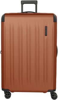 Travelite Dynamiic 4 Wheel Trolley L amber hardcase koffer Oranje - H 76 x B 51 x D 31 cm