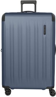 Travelite Dynamiic 4 Wheel Trolley L denimblue hardcase koffer Blauw - H 76 x B 51 x D 31 cm