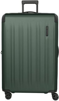 Travelite Dynamiic 4 Wheel Trolley L green hardcase koffer Groen - H 76 x B 51 x D 31 cm