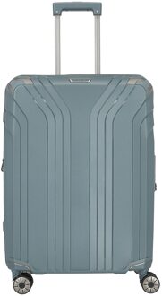 Travelite Elvaa 4 Wiel Trolley M 66 cm Expandable Blue Grey