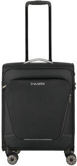 Travelite Jetpack Multi Light 4 Cabin black zachte koffer lichtgewicht koffer Zwart - H 55 x B 40 x D 20 cm