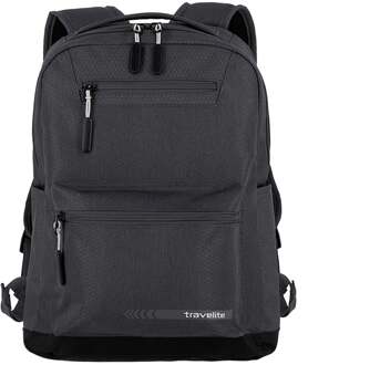 Travelite Kick Off Backpack M dark anthracite Grijs - H 40 x B 31 x D 14