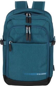 Travelite Kick Off Cabin laptop laptop rugzak petrol weekendtas handbagage Blauw - H 40 x B 25 x D 20 cm