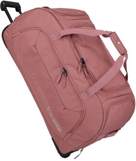 Travelite Kick Off Wheeled Duffle rosereistas met wielen Roze - H 77 x B 41 x D 38 cm