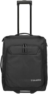 Travelite Kick Off Wheeled Duffle S black weekendtas handbagage Zwart - H 55 x B 40 x D 20 cm