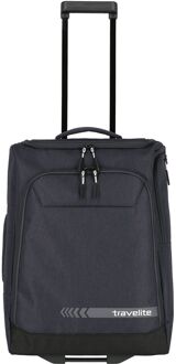 Travelite Kick Off Wheeled Duffle S dark antracite weekendtas handbagage Grijs - H 55 x B 40 x D 20 cm