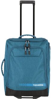 Travelite Kick Off Wheeled Duffle S petrol weekendtas handbagage Blauw - H 55 x B 40 x D 20 cm