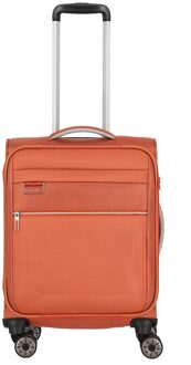 Travelite Miigo 4 Wheel Cabin Trolley S copper/chutney Zachte koffer Rood - H 55 x B 39 x D 20