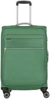 Travelite Miigo 4 Wheel Trolley M Expandable green Zachte koffer Groen - H 67 x B 43 x D 27 / 31