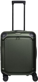 Travelite Millennium Spinner Cabin Trolley Frontpocket pine green hardcase koffer Groen - H 55 x B 40 x D 23 cm