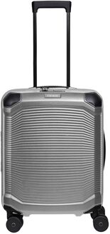 Travelite Millennium Spinner Cabin Trolley silver hardcase koffer lichtgewicht koffer Zilver - H 55 x B 40 x D 20 cm