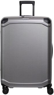 Travelite Millennium Spinner L silver hardcase koffer lichtgewicht koffer Zilver - H 76 x B 51 x D 30 cm