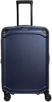 Travelite Millennium Spinner M Expandable navy hardcase koffer lichtgewicht koffer Blauw - H 67 x B 46 x D 26 cm