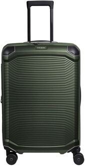 Travelite Millennium Spinner M Expandable pine green hardcase koffer lichtgewicht koffer Groen - H 67 x B 46 x D 26 cm
