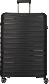 Travelite Mooby 4w Trolley L black hardcase koffer lichtgewicht koffer Zwart - H 77 x B 51 x D 30 cm