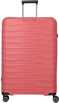 Travelite Mooby 4w Trolley L red hardcase koffer lichtgewicht koffer Rood - H 77 x B 51 x D 30 cm