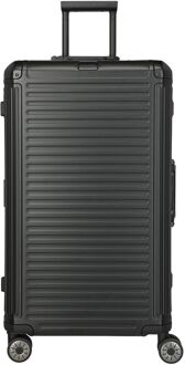 Travelite Next 4 Wheel Trunk L black hardcase koffer Zwart - H 76 x B 37 x D 44 cm