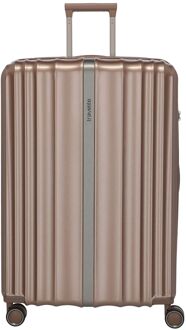 Travelite Paros 4W Trolley L cappuccino hardcase koffer Bruin - H 76 x B 51 x D 29 cm
