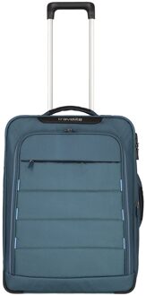 Travelite Skaii 2 Wheel Hybrid Trolley S Expandable blue Trolley Blauw - H 55 x B 40 x 23