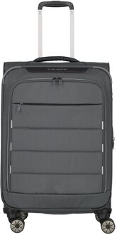 Travelite Skaii 4 Wheel Trolley M Expandable anthracite zachte koffer lichtgewicht koffer Grijs - H 67 x B 43 x D 27 cm