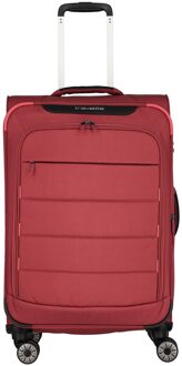 Travelite Skaii 4 Wheel Trolley M Expandable red Trolley Rood - H 67 x B 43 x D 31