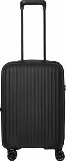 Travelite Skymate 4W Cabin Trolley 55 black hardcase koffer lichtgewicht koffer Zwart - H 55 x B 35 x D 23 cm