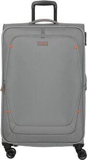 Travelite Umbria 4 Wheel Trolley L smoky grey zachte koffer lichtgewicht koffer Grijs - H 77 x B 47 x D 30 cm