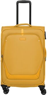 Travelite Umbria 4 Wheel Trolley M golden glow zachte koffer lichtgewicht koffer Geel - H 67 x B 43 x D 27 cm