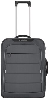Travelite Upright koffer 55 cm anthracite Zwart