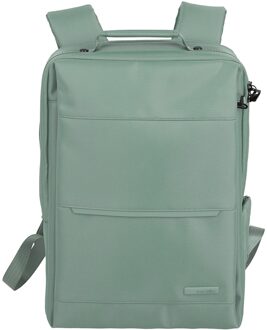 Travelite Workfloow Backpack M sage Weekendtas Groen - H 41 x B 28 x D 16